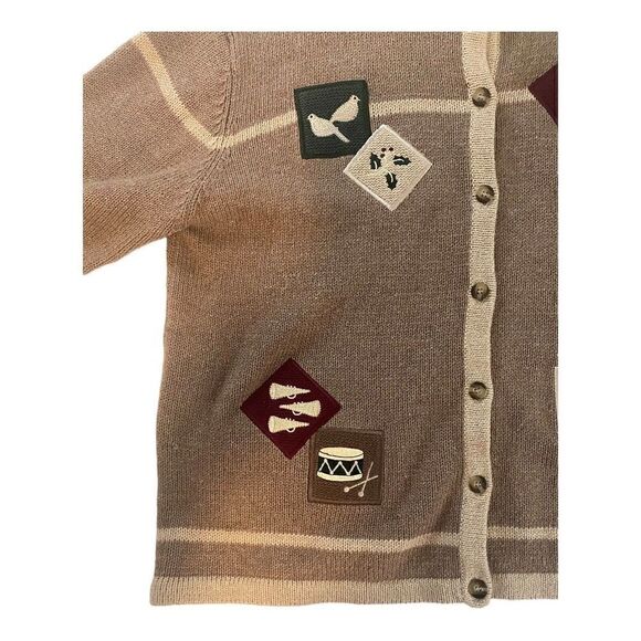 Christopher & Banks 2002 Holiday Cardigan Sweater- Size M - Picture 6 of 12
